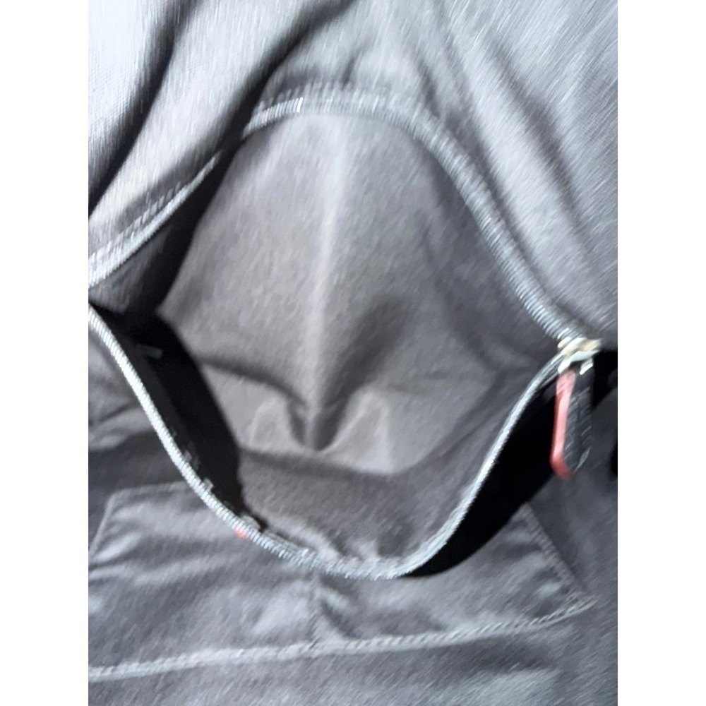 Coach Signature Canvas Tote Black Gray Zip Top Shoulder Bag Crossbody Strap - Picture 11 of 13